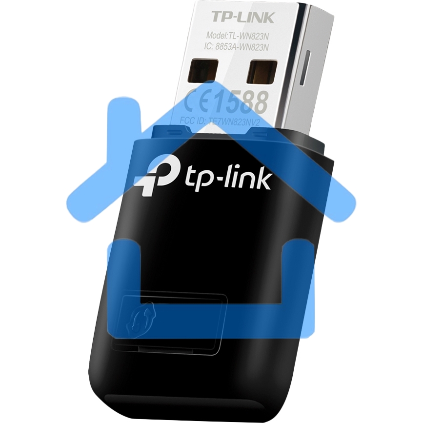 Сетевой адаптер TP-Link SOHO TL-WN823N Беспроводной USB мини адаптер 300Мбит/с стандарта N c кнопкой QSS(Realtec)
