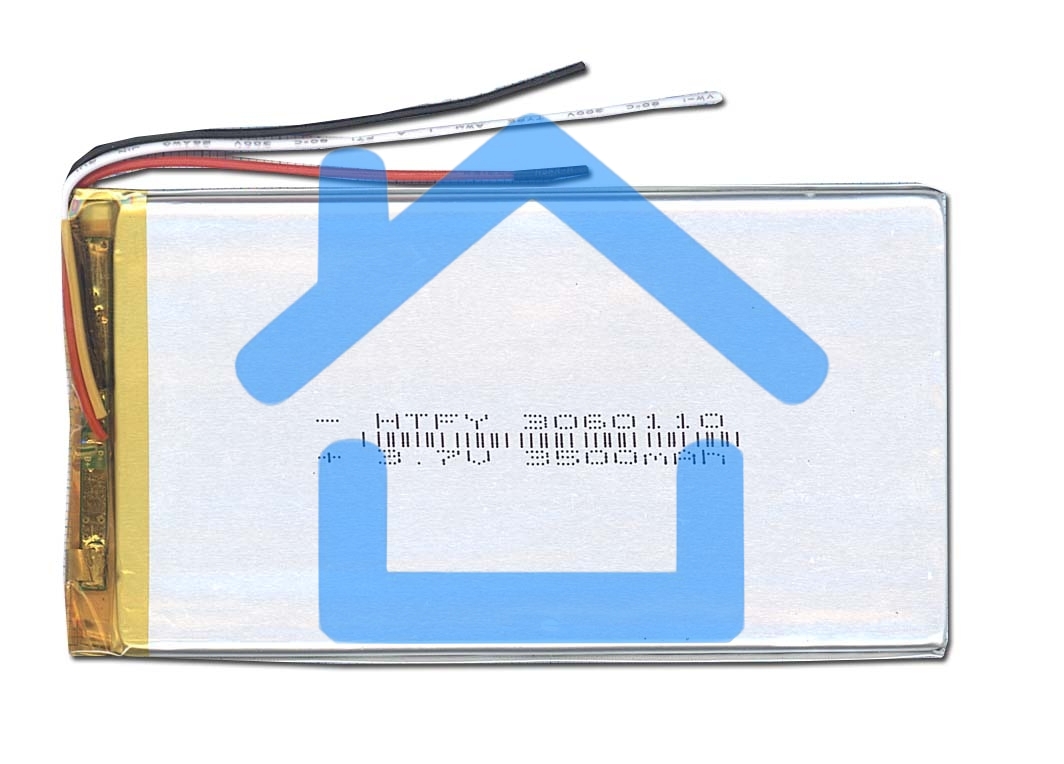 Аккумулятор Li-Pol (батарея) 3*60*110мм 3pin 3.7V/3500mAh