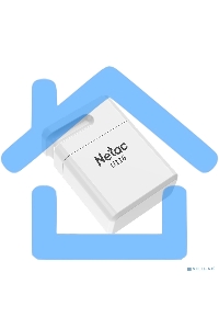 Флешка USB Netac U116 64 Gb <NT03U116N-064G-20WH>, USB 2.0, миниатюрная пластиковая белая