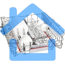 Встраиваемая посудомоечная машина Bosch SPV4HMX65Q, серебристый, 45 см, 10 компл., 45 дБ, класс A+