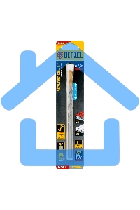 Сверло спиральное по металлу Denzel 7,5 х 156 мм, Р6М5, Golden Tip, удлиненное