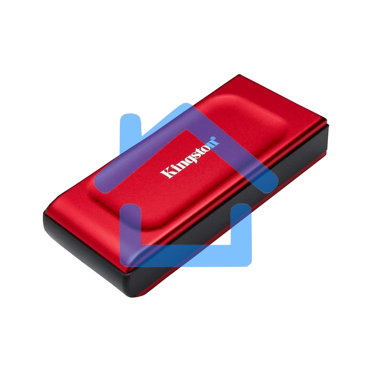 Внешний SSD Kingston XS1000, 1TB, USB 3.2 Gen 2 Type-C, R/W 1050/1000, красный