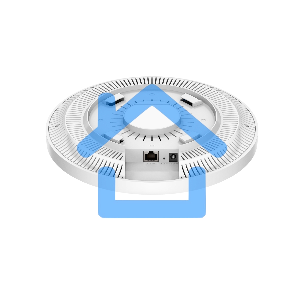 Точка доступа CUDY AC1200 Dual Band Gigabit Ceiling Mount Access Point, MT7621DAN+MT7613B+MT7603E, 867Mbps at 5GHz + 300Mbps at 2.4GHz, 1 x GbE RJ45 Port, Support 12V DC or 802.3af PoE or Passive PoE, Internal Antennas, 48V passive PoE adapter included, C