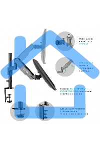 Кронштейн (держатель) ONKRON G70 для монитора 13