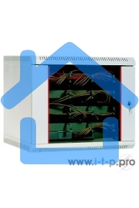 Шкаф телеком. настен, 15U, 600x650, дверь стекло (ШРН-15.650) (1 коробка)