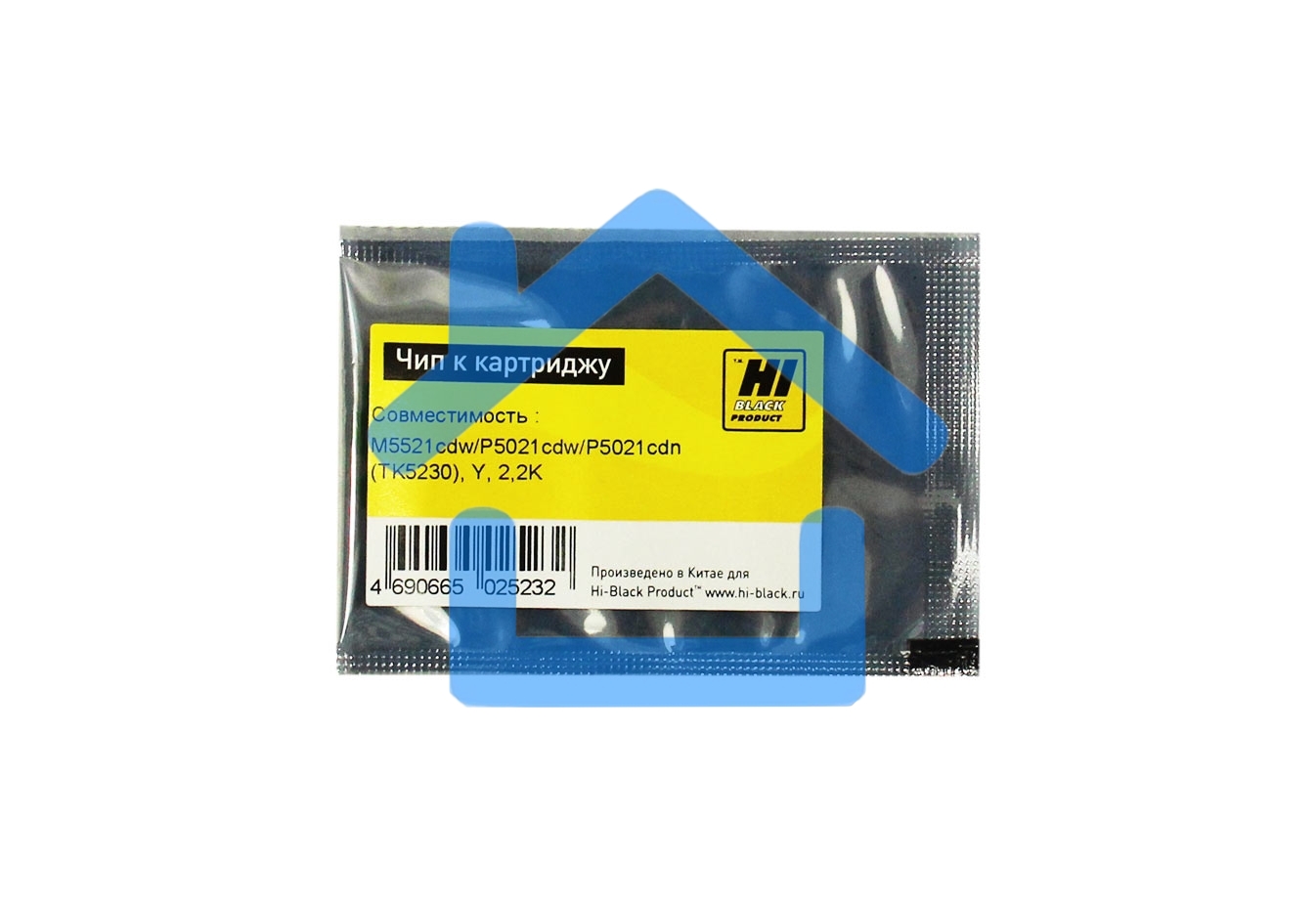 Чип Hi-Black к картриджу Kyocera ECOSYS M5521cdw/P5021cdw/P5021cdn (TK-5230), Y, 2,2K