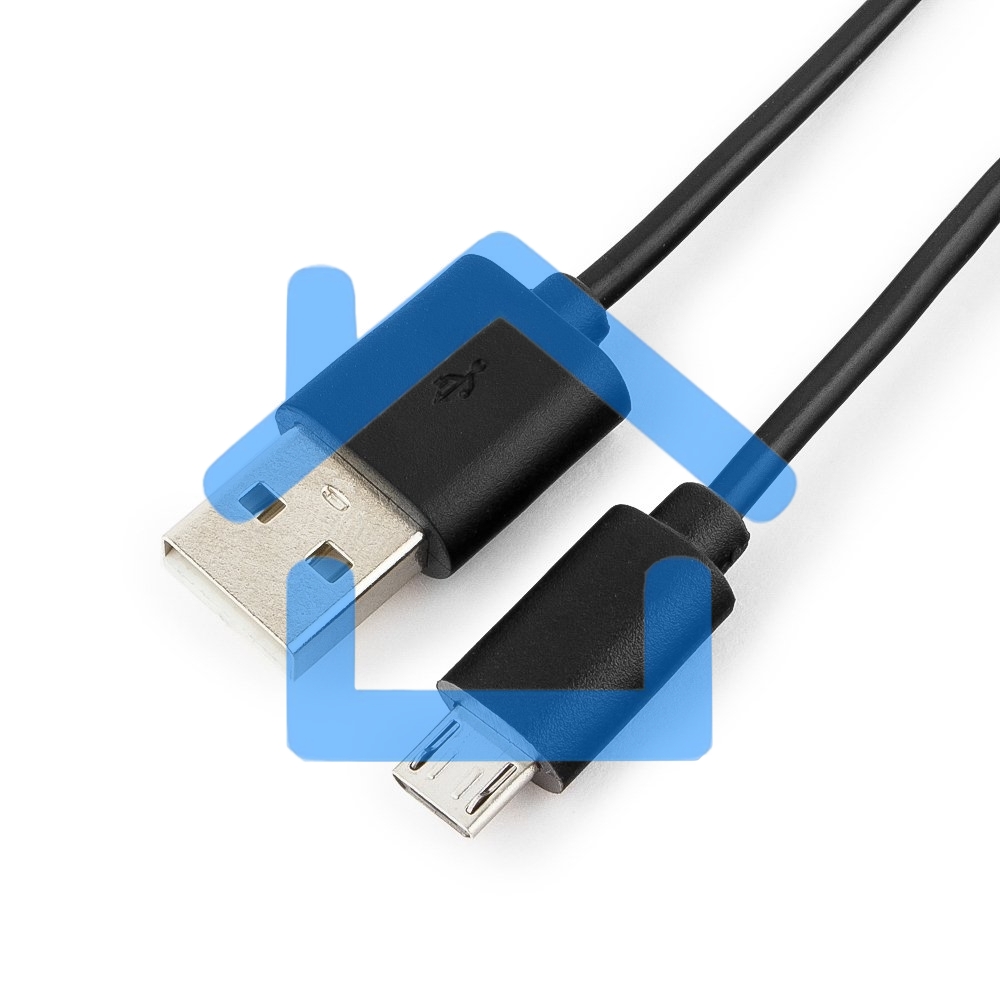 Кабель USB 2.0 Pro Cablexpert CC-mUSB2-AMBM-1M, AM/microBM 5P, 1м, экран, черный, пакет