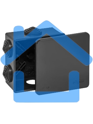 Коробка распределительная ОП 85х85х40мм УХЛ1 IP54 черный Ruvinil 67040Ч