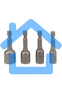 Набор ключей-насадок магнитных 6/8/10/13х48 мм с шестигранной головкой Kranz