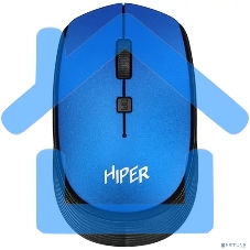 Мышь беспроводная HIPER HOMW-083 синий, 1600 dpi, радиоканал, USB, кнопки - 4