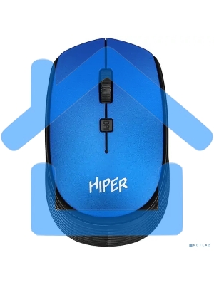 Мышь беспроводная HIPER HOMW-083 синий, 1600 dpi, радиоканал, USB, кнопки - 4