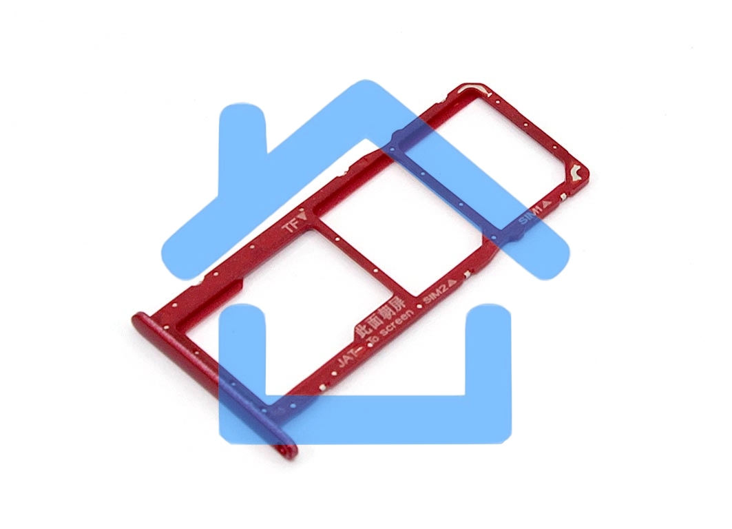 Лоток для SIM-карты Huawei Y6s красный