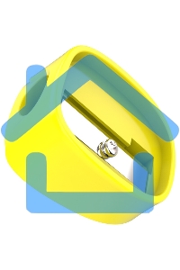 Точилка для карандашей ручная Deli ER00803 U-touch, 1 отверстие, пластик, ассорти, туба