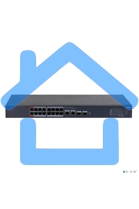 Коммутатор Dahua DH-CS4218-16ET-190 (L2) 16x100Мбит/с 2x1Гбит/с 2xКомбо(1000BASE-T/SFP) 2SFP 16PoE 190W управляемый