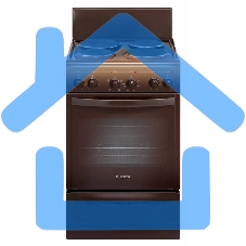 Плита электрическая Gefest 5140-01 0036 коричневый, конфорок 4 электрических, духовка 55 л, 50 см x 85 см x 58.5 см