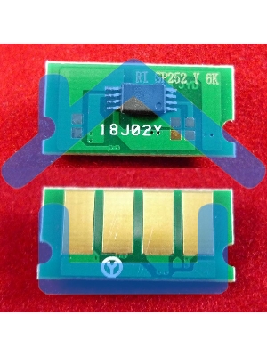 Чип ELP для Ricoh Aficio SP C252Dn/C252Sf/C262Dnw/C262Sf Yellow 6K (SPC252HE)