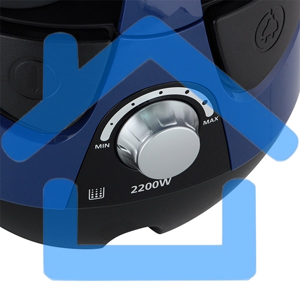 Пылесос Samsung VCC8836V36/XEV синий, 430/2200 Вт, уборка сухая, пылесборник контейнер 2 л