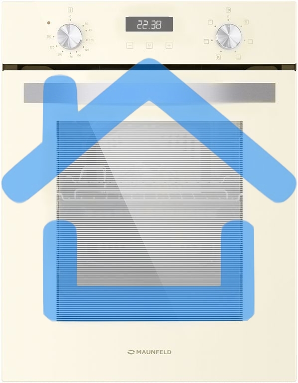 Шкаф духовой электрический Maunfeld EOEM516BG, 45 см, 51 л, бежевый, встраиваемый