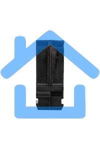 Крепеж-клипса для трубы ø 25 мм черная (10 шт./уп.) Rexant