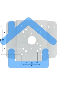 Угловой кронштейн для крепления PTZ видеокамер серий SD60/6AE/6AL, SD59/50/40, SD6C, SD42, SD29 Угловой кронштейн для крепления PTZ видеокамер серий SD60/6AE/6AL, SD59/50/40, SD6C, SD42, SD29