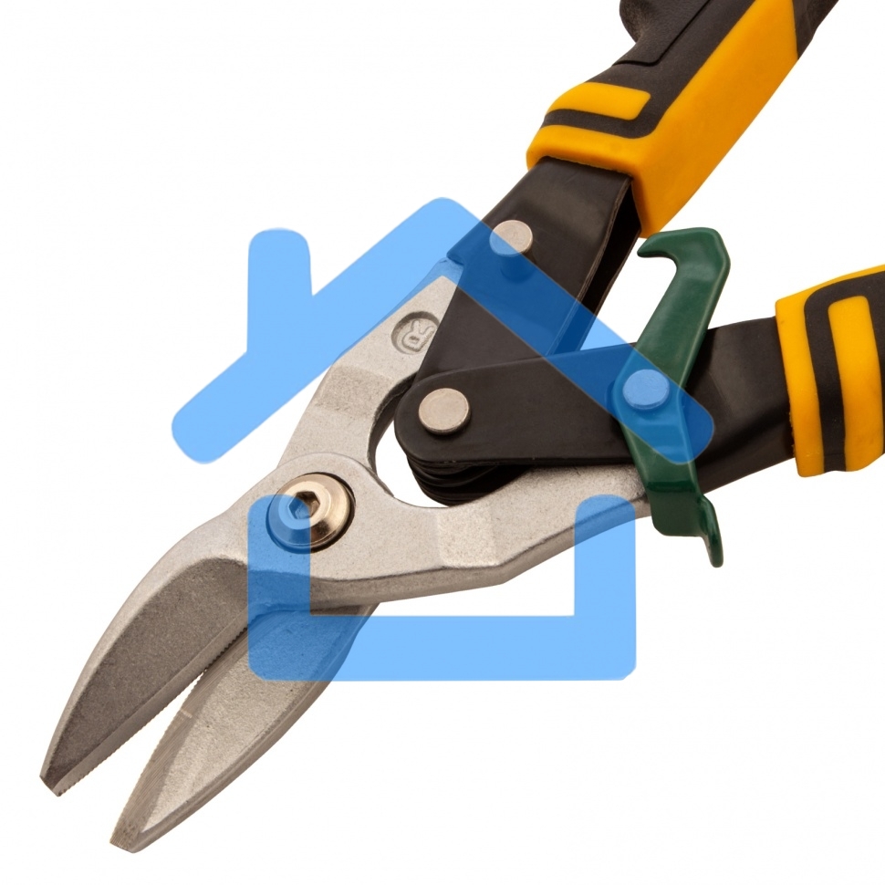 Ножницы по металлу,270мм, прямой и правый рез,сталь-СrMo, трехкомп.рук-ки Denzel