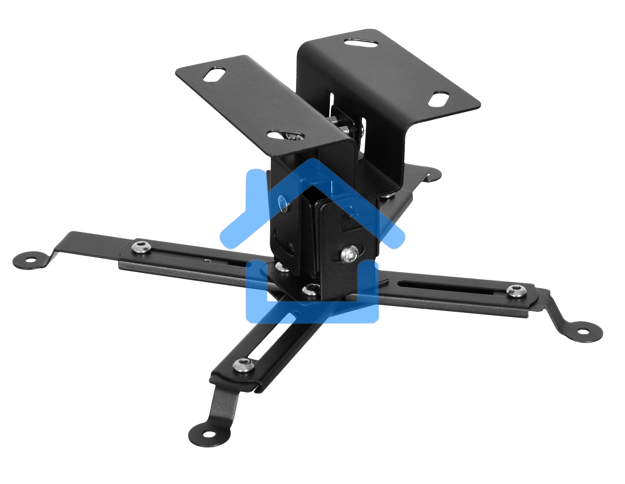 Кронштейн для проектора Buro PR07-B черный макс.12кг потолочный поворот и наклон