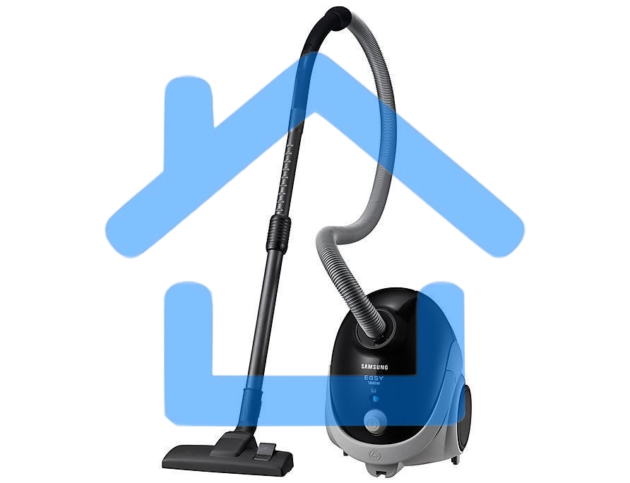 Пылесос Samsung VCC5241S3K/XEV черный/серый, 410/1800 Вт, уборка сухая, пылесборник мешок 2.4 л