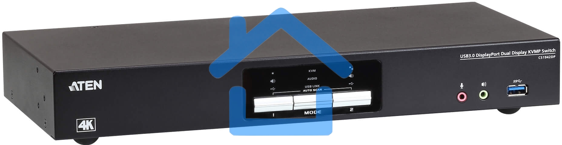 2-Поротовый USB3.0 4K DisplayPort Dual Display KVM переключатель 2-Port USB3.0 4K DisplayPort Dual Display KVM switch