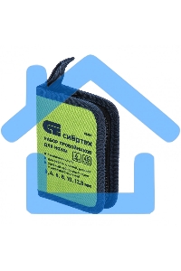 Набор пробойников для кожи 3, 4, 6, 8, 10, 12,5 мм, 6 шт, чехол Сибртех