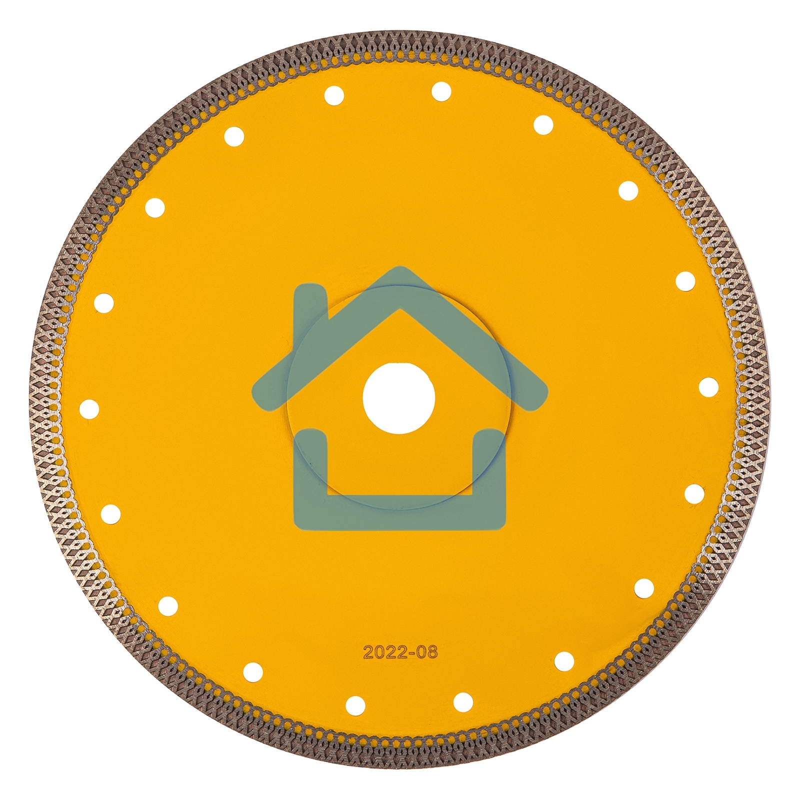 Диск алмазный отрезной Denzel 230 х 22,2мм, сплошной, супертонкий, горячий пресс, сухой/мокрый рез