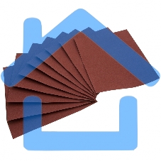 Шлифлист на бумажной основе, P 100, 230 х 280 мм, 10 шт., влагостойкий Сибртех