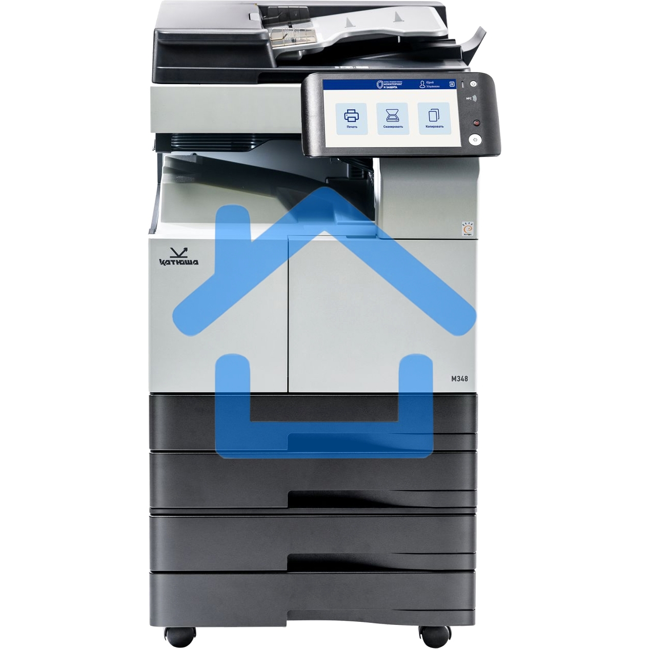 МФУ лазерное Катюша M348, A3, ч/б, печ. 48 стр/мин., скан. до 70 стр/мин., 1200 x 1200 dpi (печать) 600 x 600 DPI (скан.), Ethernet, USB, Wi-Fi