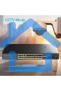 Коммутатор Cudy GS2028PS4-400W 24-Port Layer 2 Managed Gigabit PoE+ Switch with 4 Gigabit Combo Ports, 400W