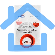 Кабель USB2.0 Pro Cablexpert CC-mUSB2-AMBM-1MW, AM/microBM 5P, 1м, экран, белый, пакет