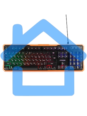 Клавиатура игровая 	Гарнизон GK-320G черный USB, подсветка, код 