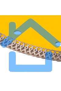 Диск алмазный отрезной Denzel 230 х 22,2мм, сплошной, супертонкий, горячий пресс, сухой/мокрый рез