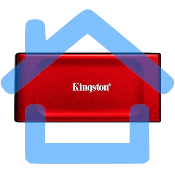 Внешний SSD Kingston XS1000, 1TB, USB 3.2 Gen 2 Type-C, R/W 1050/1000, красный