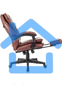 Кресло руководителя Бюрократ T-9950MSG-F/BROWN-PU