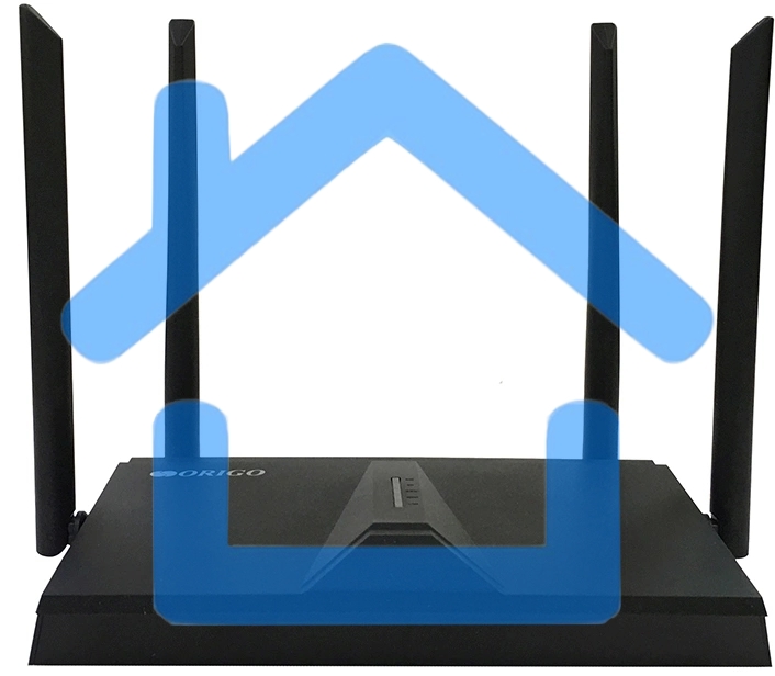 Двухдиапазонный Wi-Fi 6 маршрутизатор AX1800, 1x1000Base-T WAN, 3x1000Base-T LAN, 4 внешние антенны 5 dBi