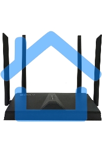 Двухдиапазонный Wi-Fi 6 маршрутизатор AX1800, 1x1000Base-T WAN, 3x1000Base-T LAN, 4 внешние антенны 5 dBi