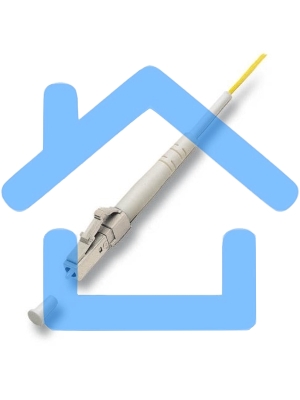 Кабель Pigtail Lanmaster LAN-PIG-SC/OM3-1.5 1.5x50/125 OM3 SC 2м ПВХ белый