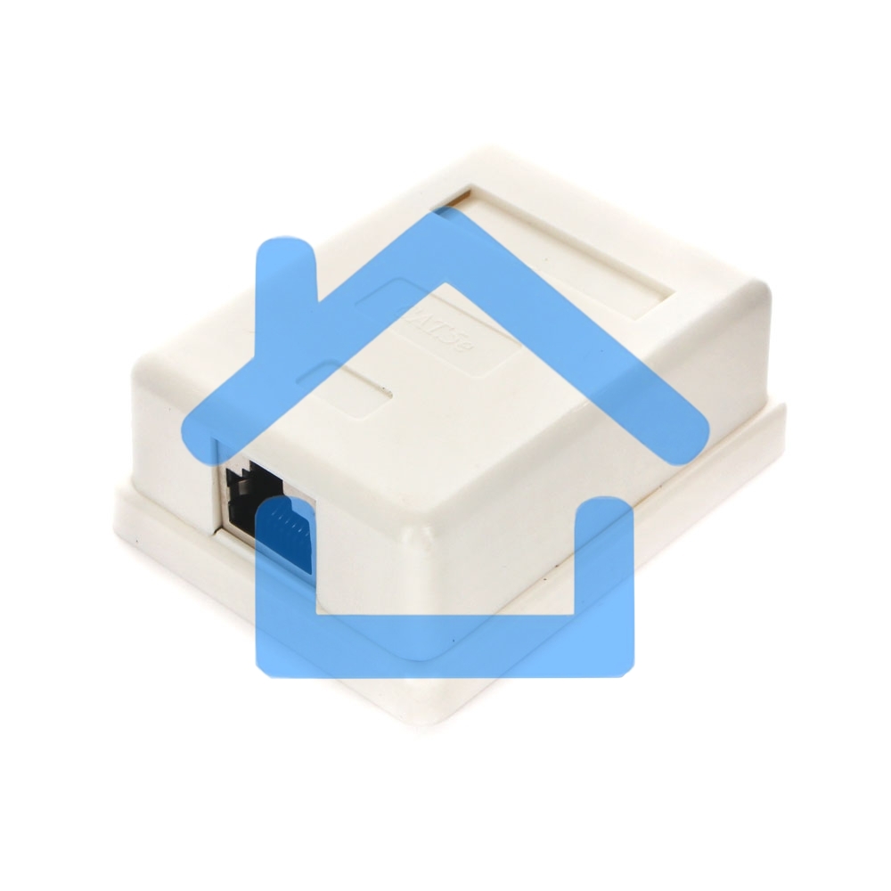 Монтажное оборудование Gembird Розетка GEMBIRD NAS212 RJ-45 кат.STP 5e внешняя экранированная 1 порт, 110&Krone