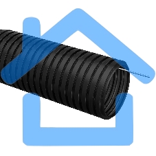 Труба гофр. Iek CTG20-25-K02-025-1 ПНД d 25 с зондом (25 м) черный