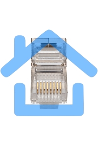 Разъем сетевой Rexant LAN на кабель, штекер 8Р8С (Rj-45), под обжим, в экране, (10шт.)