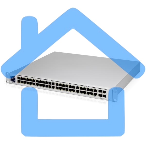 Коммутатор Ubiquiti UniFi USW-48-POE 4SFP 600W управляемый