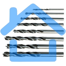 Набор сверл по дереву, 4-5-6-8-10 мм, 5 шт., цилиндрический хвостовик Sparta