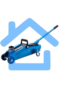 Домкрат гидравлический подкатной, 2 т, h подъема 140-340 мм, в кейсе Stels