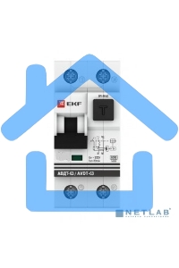 Выключатель автоматический дифференциального тока АВДТ-63 EKF DA63-25-30e 25А/30мА (хар-ка C, электронный тип A) 6кА EKF PROxima
