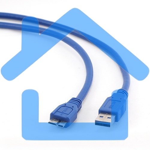 Кабель Gembird/Cablexpert CCP-mUSB3-AMBM-0.5M Кабель USB 3.0 Pro, AM/microBM 9P, 0.5м, экран, синий