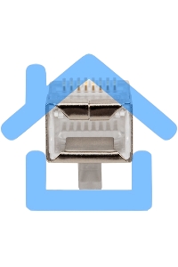 Разъем сетевой Rexant LAN на кабель, штекер 8Р8С (Rj-45), под обжим, в экране, (10шт.)